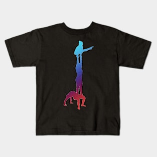 A silhouette of a women’s group Kids T-Shirt